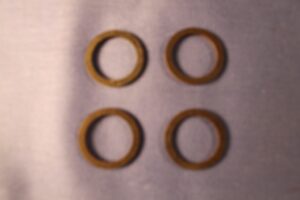 (16) AUC2141X4  MGB FUEL FIBRE WASHERS SET OF 4