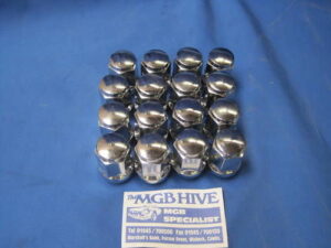 (18) MGB SET 16 CHROME ROSTYLE WHEEL NUTS AHH9152SET