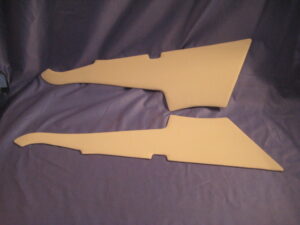 CP045P MGB GT C POST TAILGATE TRIM PANEL PAIR GREY