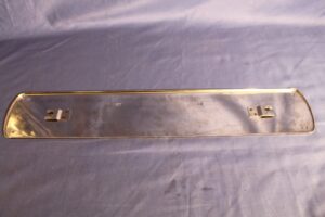 BHH1673SS MGB & MIDGET RUBBER BUMPER S/S NUMBER PLATE BACKING REAR 1975 ON