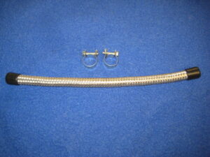 (31) MIDGET 1275 BRAIDED FUEL HOSE MAIN FEED TO FRONT CARB 11.75'' GGT105