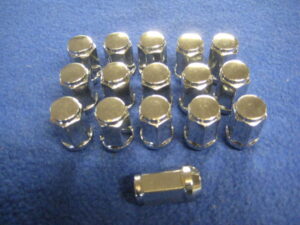 (35) MIDGET SET OF 16 ALLOY WHEEL CHROME WHEEL NUTS AHA8785SETA
