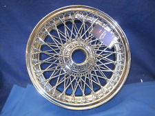 WWC457 MGC 15 X 5 1/2 CHROME WIRE WHEEL 72 SPOKE 5.5 J