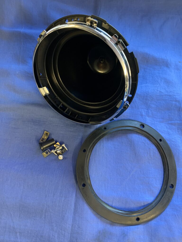 SML3P MGB MIDGET 7'' PLASTIC HEAD LAMP BOWL ASSY KIT INC GASKET SCREWS INNER RETAINING RIM