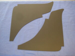 WA133/5A MGB GT REAR WHEEL ARCH PANELS PLAIN BLACK 1970-1980