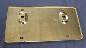 (18) MIDGET STAINLESS STEEL REAR SQUARE NUMBER PLATE REAR BACKING AHA5211SS