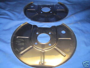 (13) MGB Brake Disc Dust Covers / BACK PLATES PAIR Stainless Steel S/S BTB412/3SSPR