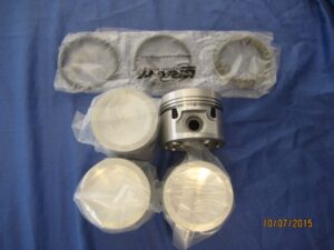CP307K MGB 1800 18V ENGINE SET OF FOUR PISTONS AND RINGS PRESS FIT