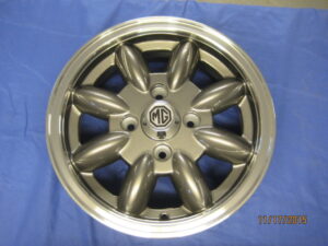 SET OF 4 13" X 5J 1275 / 1500 MIDGET SPRITE ALLOY WHEELS ANTHRICITE GREY GAC8213XSET