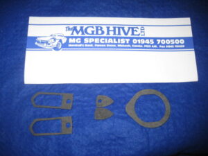 617402KIT MGB DOOR HANDLE & BOOT LOCK GASKET SET 3 PIECE SET