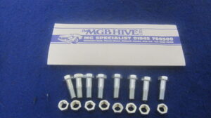 BTB198K MGB WISHBONE PIVOT TO CROSSMEMBER BOLT SET OF 8