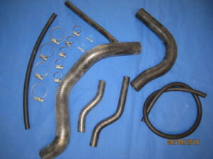 CHK3+C MGB HEATING & COOLING & OVERFLOW WATER HOSE KIT INC CLIPS 1976 ONWARDS