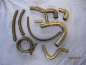 CHK6+C MIDGET 1275 WATER HEATER / COOLING HOSE SET CROSS FLOW INC CLIPS