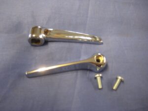 MIDGET CHROME DOOR LOCK HANDLES & SCREW AHA7037PR