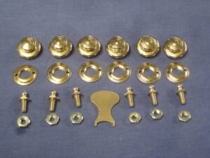 TFS106KIT SET OF 6 MIDGET TENAX FASTENER SOCKET & HOOD PEGS & TOOL KIT