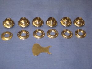 MIDGET HOOD TENAX FASTNERS SET OF 6 & TOOL TFS106TK