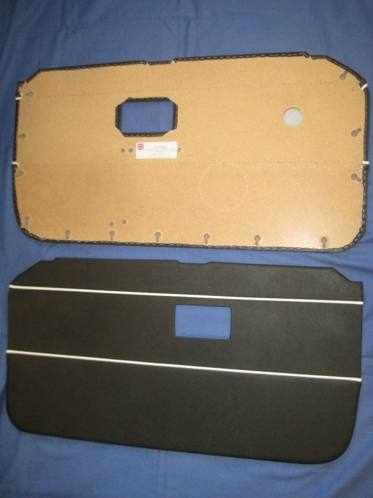 DP119A MGB PAIR OF DOOR TRIM PANELS 1968-1970 CLIP TYPE FIXING