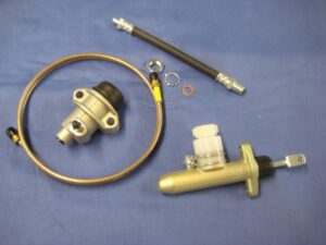 (7) MGB LHD CLUTCH MASTER CYLINDER, SLAVE, PIPE & HOSE KIT LEFT HAND DRIVE  GMC1007LHD