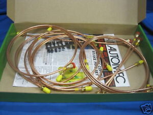 MGB COPPER BRAKE PIPE KIT LEFT HAND DRIVE