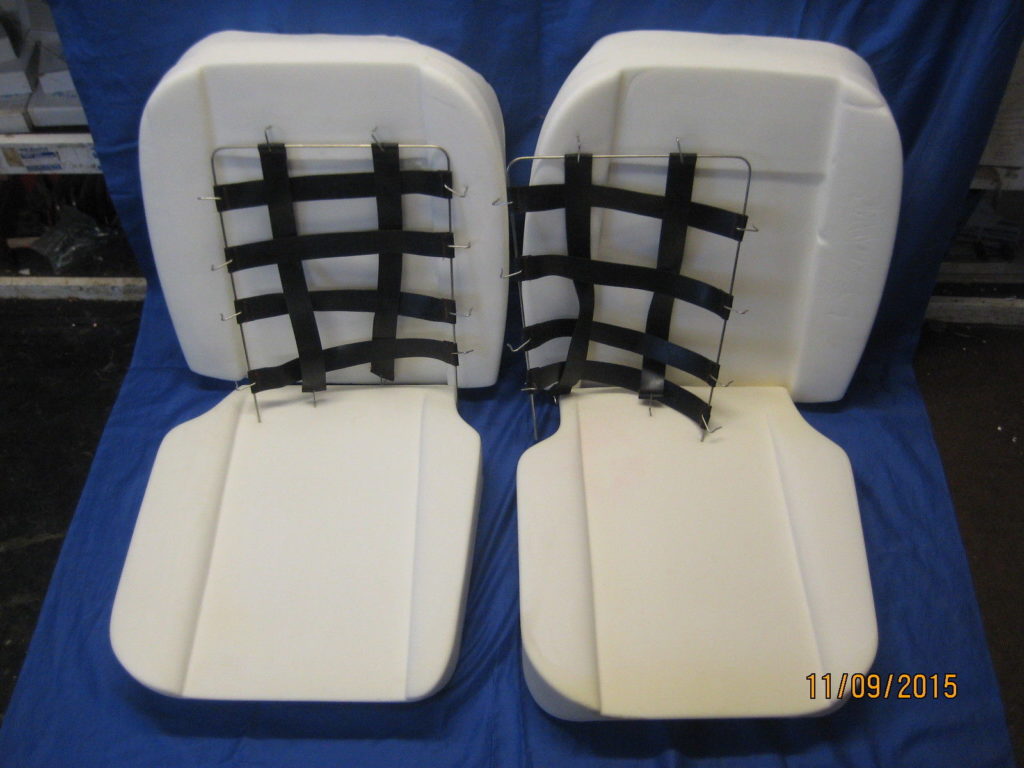 SFKIT2 MGB CAR SEAT FOAM SET BASE, BACK & WEBBING 1973 ON