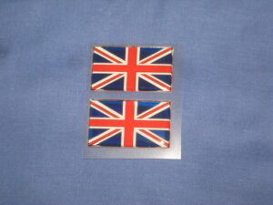 UNION JACK FLAG STICK ON SELF ADHESIVE BADGE