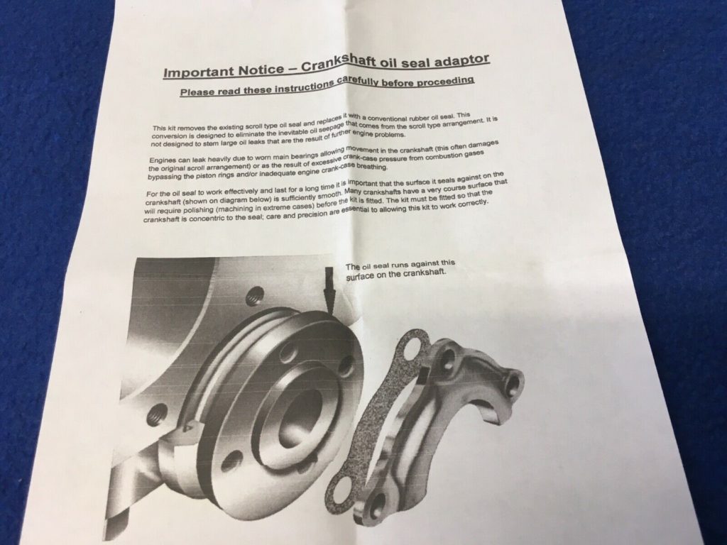 1275 MIDGET ENGINE CRANKSHAFT REAR OIL SEAL REPLACEMENT KIT MGS10832 - Image 3