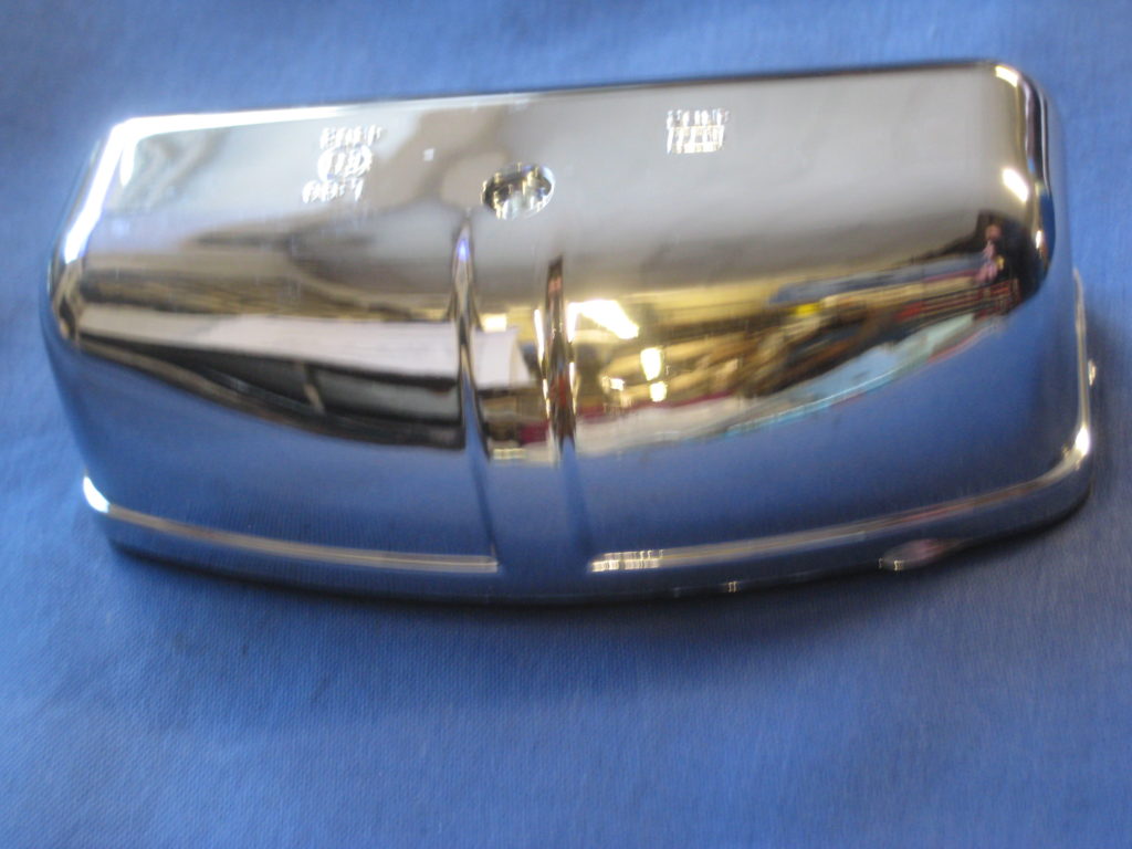 127916Z MGB & MIDGET NUMBER PLATE LAMP PLASTIC SILVER - Image 2