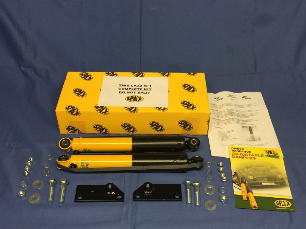 MGB MGC REAR SPAX KIT INCLUDING FITTINGS SHOCK ABSORBER KIT CK22
