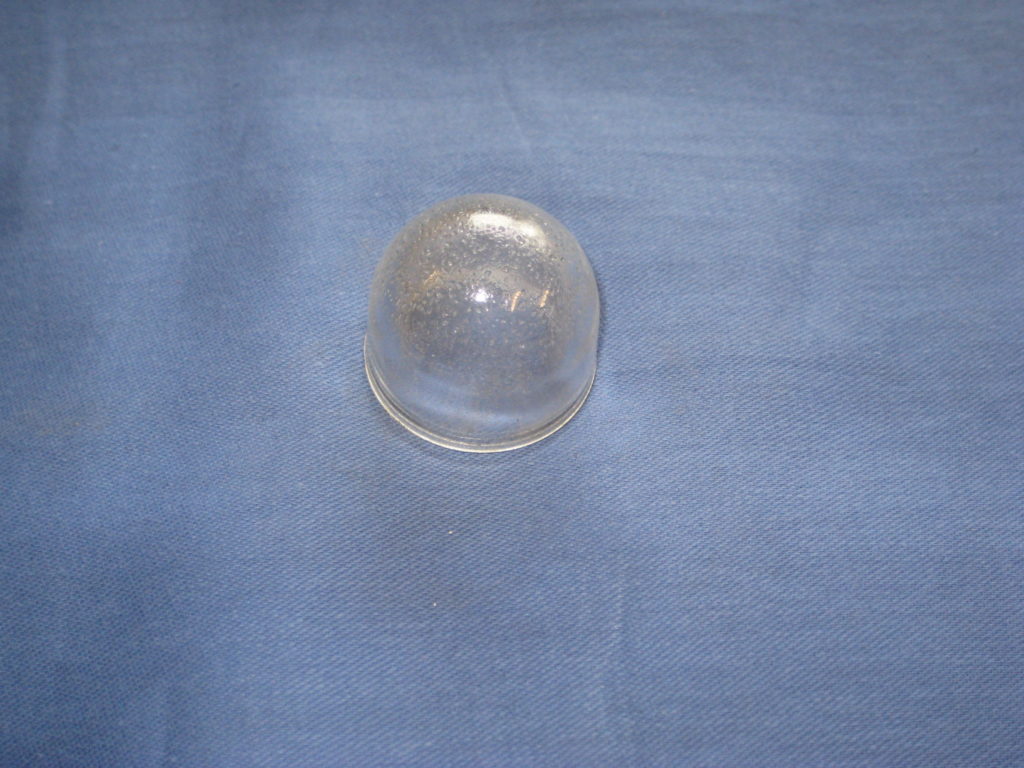 606078A MGB NUMBER PLATE LAMP GLASS LENSE