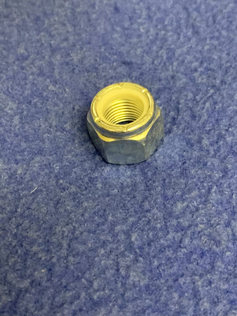 LNZ108 MGB CROSSMEMBER STIFF NYLOC NUT