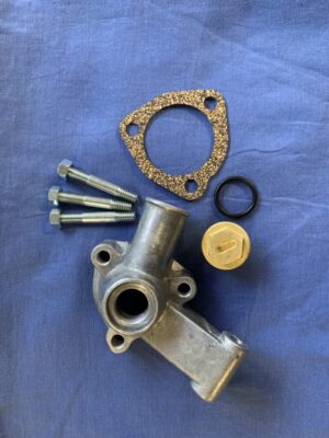 (27) CAM1577KIT MGB THERMOSTAT HOUSING INC BRASS FILLER PLUG, STUDS & GASKET 1976 ON