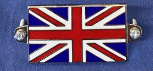 UNION JACK ENAMEL SCREW ON BADGE
