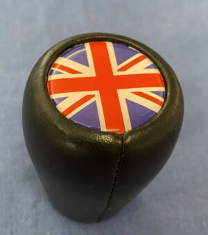 LEATHER OR WOODEN UNION JACK GEARKNOB