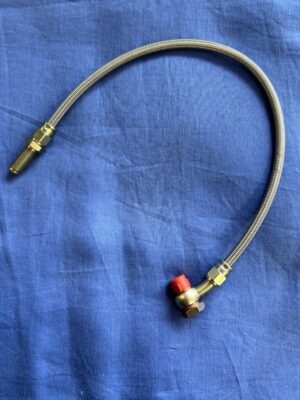 TMG3772 MGB FRONT S/S BRAKE HOSE FOR GAS SHOCK ABSORBERS