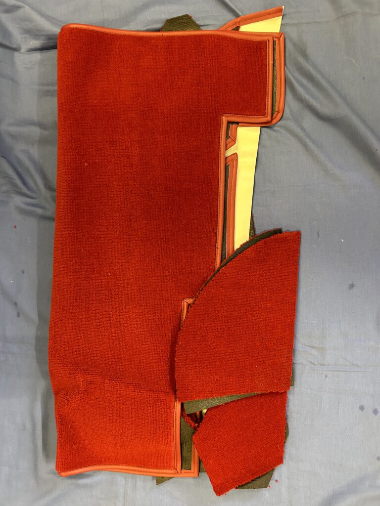 MGA RED CARPET SET, COCKPIT, BOOT, SPARE WHEEL RED MGA - Image 2