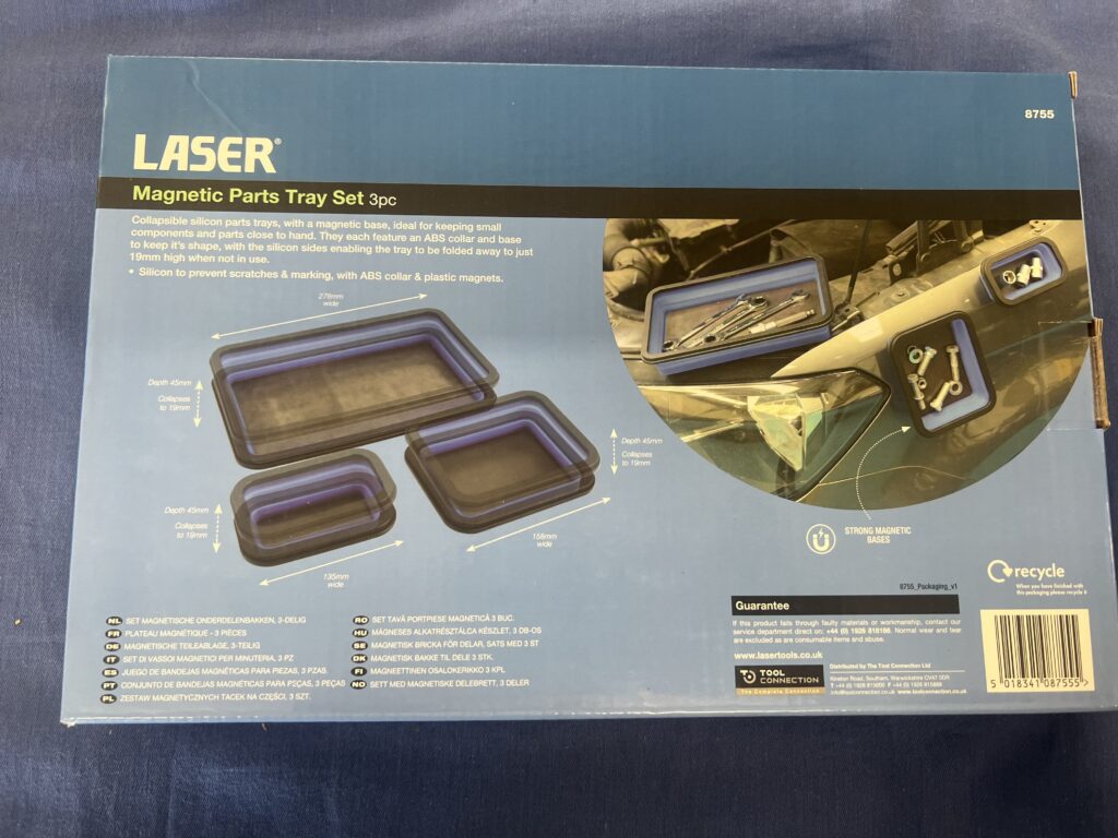 Magnetic parts tray set of 3 Great Gift LASER 8755 - Image 3