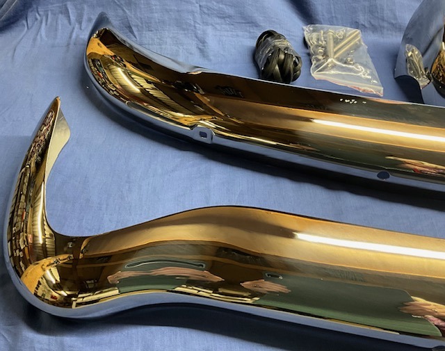 AHH6208/61SS MGB S/S FRONT & REAR BUMPER & OVERIDER SET - Image 2