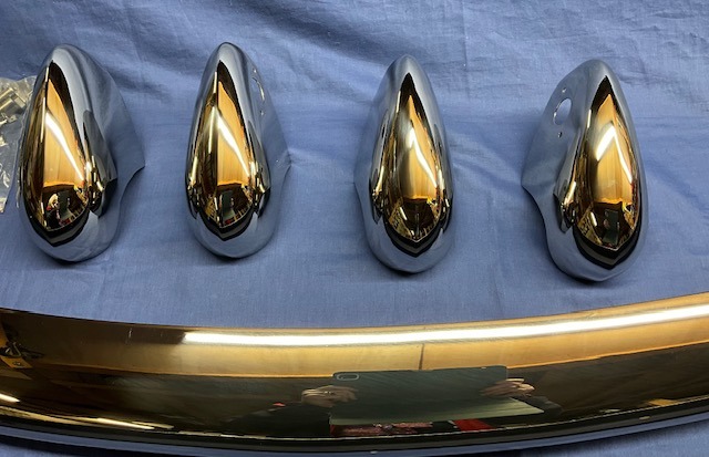 AHH6208/61SS MGB S/S FRONT & REAR BUMPER & OVERIDER SET - Image 3