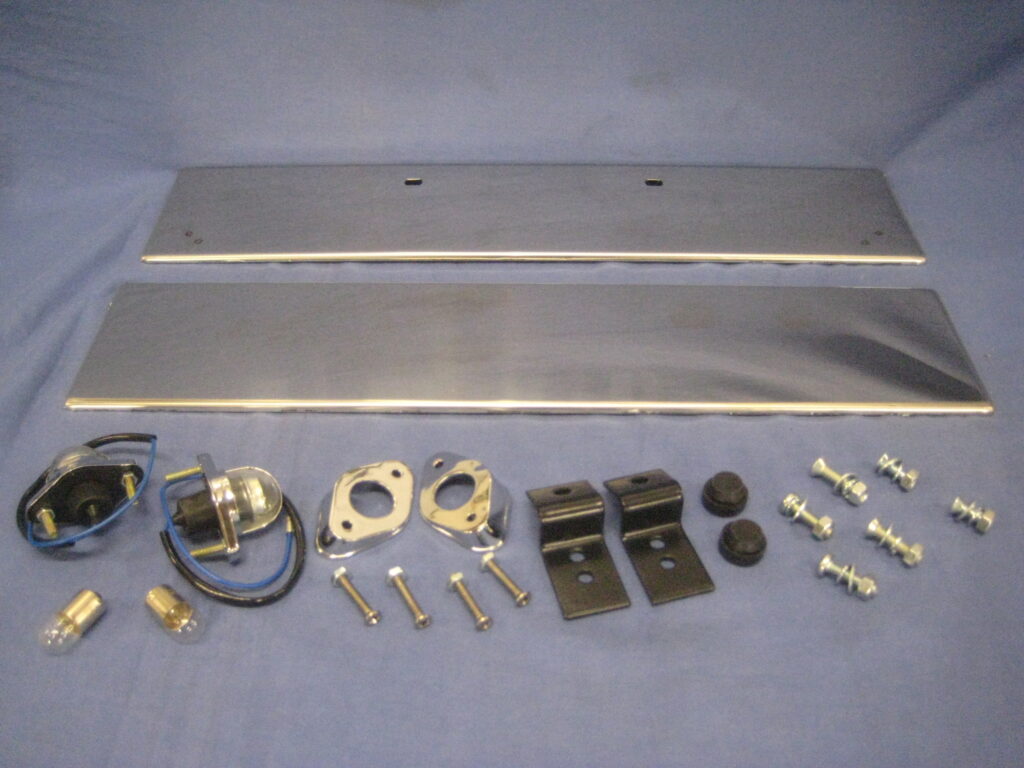 SSCBKH MGB CHROME BUMPER CONVERSION & S/S BUMPER RUBBER FACED OVERIDER HONEYCOMBE GRILL SET - Image 2