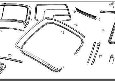 MGB Glazing, Seals etc