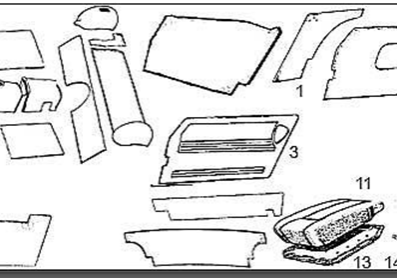 Midget Interior Trim, Carpets & Seats